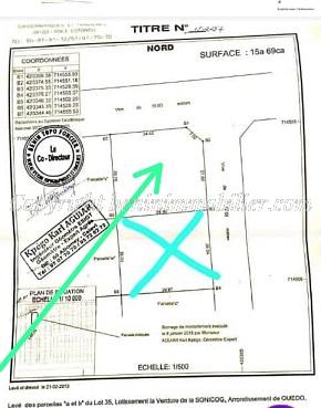 PARCELLE À VENDRE – Sonicog Ouedo 