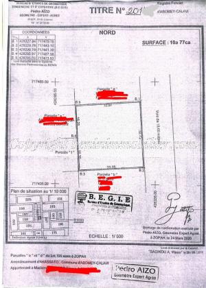 DEUX PARCELLES À VENDRE À ABOMEY-CALAVI – ZOPAH 