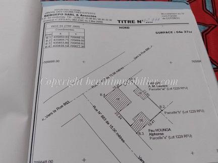 PARCELLE LOTIE À VENDRE – AKASSATO 