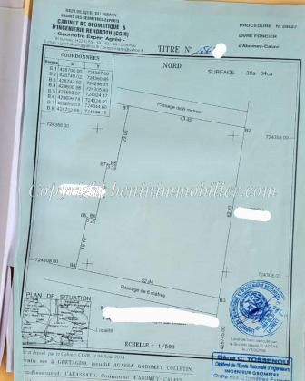 GRANDE PARCELLE AVEC TITRE FONCIER À VENDRE