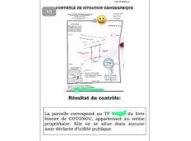 PARCELLE À VENDRE À COTONOU FIDJROSSÈ